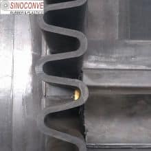 corrugated bucket elevator steep angle steep sidewall belt conveyor belt